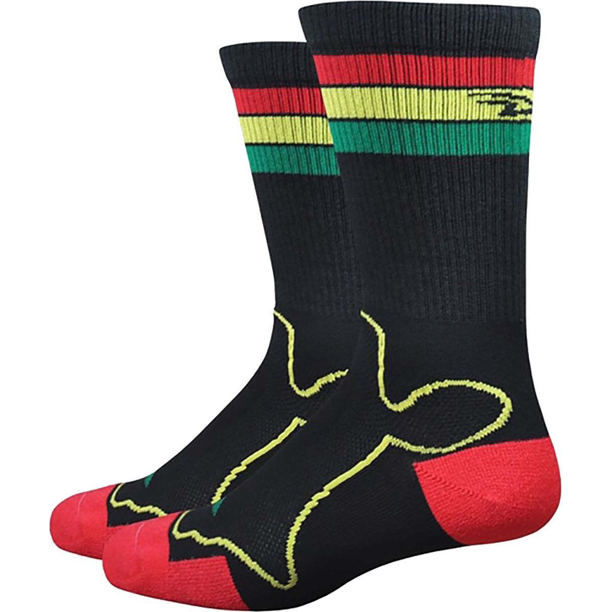 DeFeet Levitator Trail Irie 6in Sock Mens