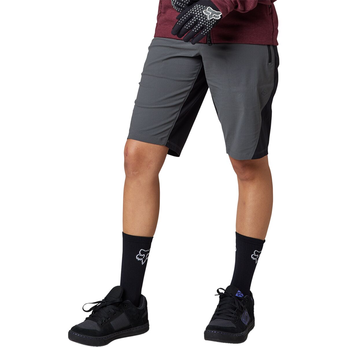 Short De Cyclisme Fox Racing Ranger Lite Homme - Léger, Stretch, Avec Doublure Amovible Et Poches