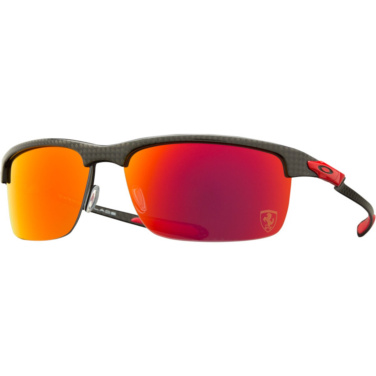 Oakley Limited Edition Ferrari Carbon Blade Sunglasses Polarized Mens