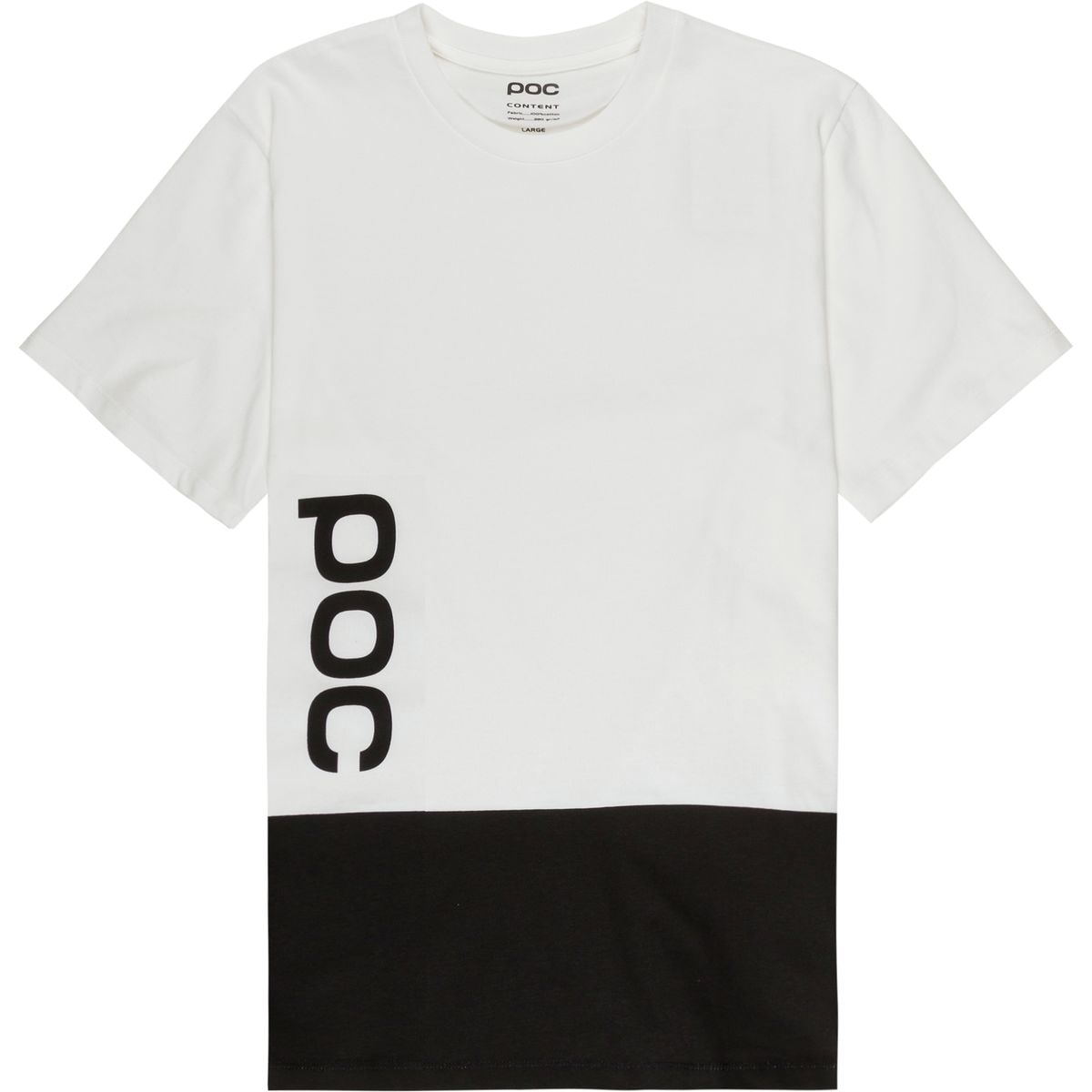 POC 2 Color Print T Shirt Short Sleeve Mens