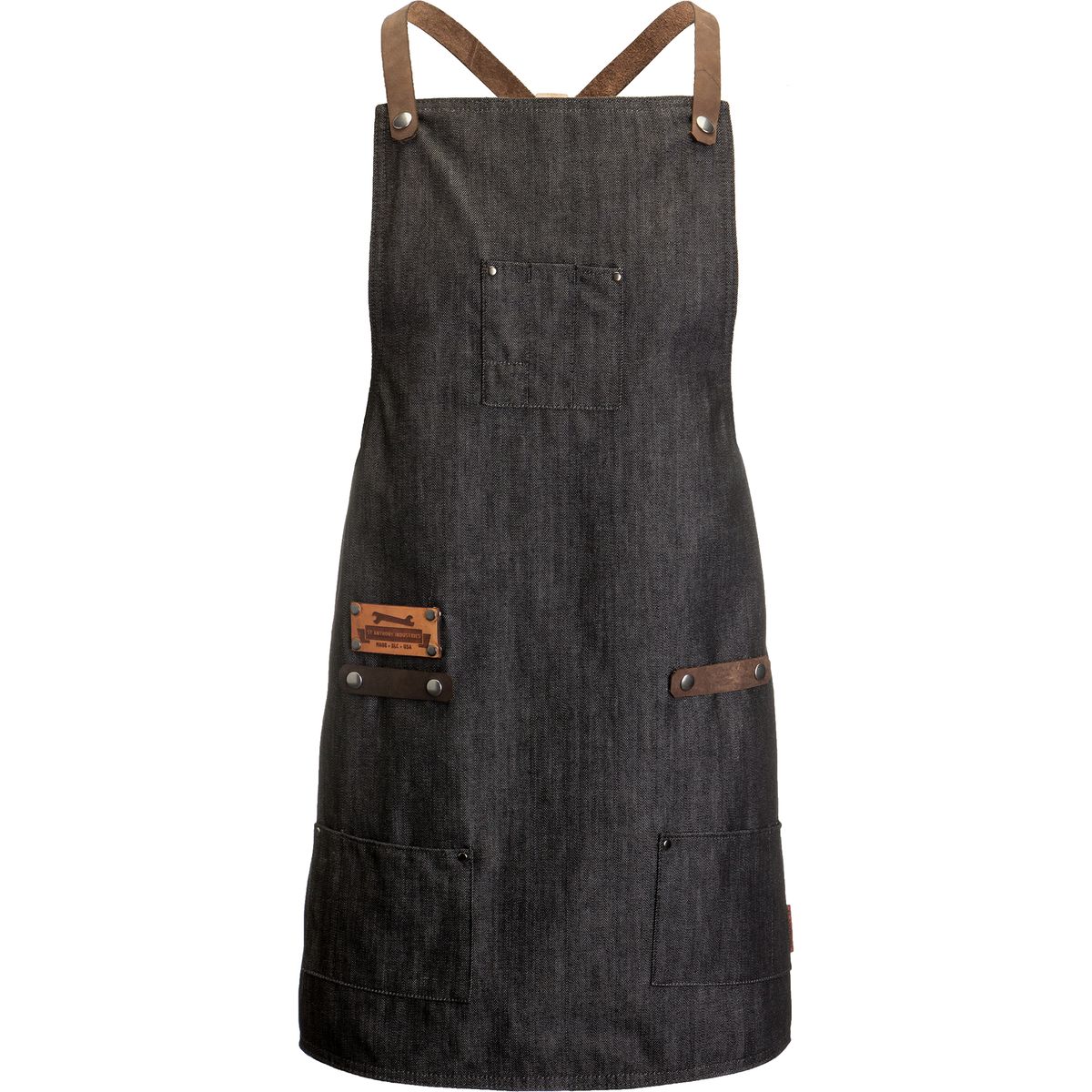 St Anthony Industries Custom Denim and Leather Shop Apron