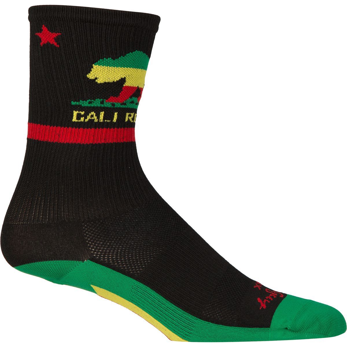 SockGuy SGX6 Rasta Cali Socks Men's