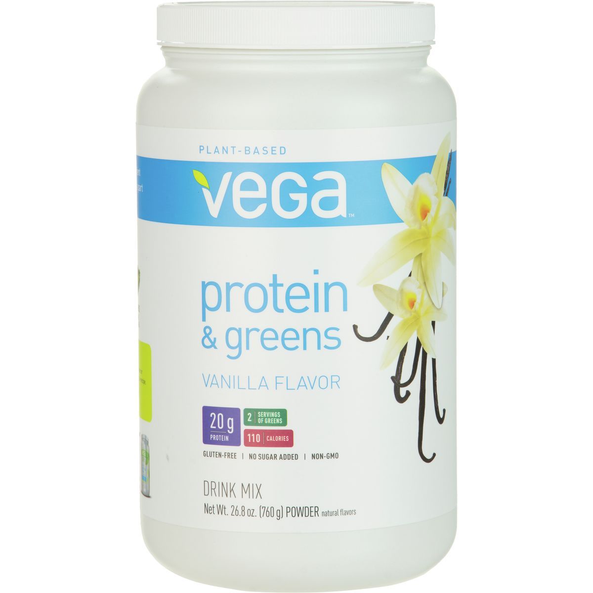 838766006710 UPC Vega Protein And Greens Tub Powder, Vanilla, 18.6