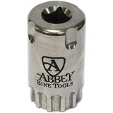 Abbey Bike Tools Socket Crombie Silver, Shimano/SRAM