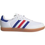 Adidas Cycling Velosamba Made With Nature Shoe White/Lucid Blue/Better Scarlet, Mens 7.5/Womens 8.5 - Men's