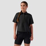 Backcountry Button-Up MTB Jersey - Women's Black, S