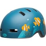 Bell Lil Ripper Helmet - Kids' Clown Fish Matte Grey/Blue, One Size