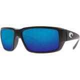 Costa Fantail 580G Polarized Sunglasses Blackout Frame/Blue Mirror 580G, One Size - Men's