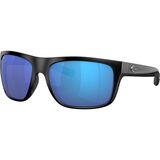 Costa Broadbill 580G Polarized Sunglasses Matte Black Frame/Blue Mirror 580G, One Size - Men's