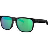Costa Spearo 580G Polarized Sunglasses Blackout Frame/Green Mirror, One Size - Men's