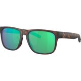 Costa Spearo 580G Polarized Sunglasses Matte Tortoise Frame/Green Mirror 580G, One Size - Men's