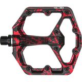 Crank Brothers Stamp 7 Splatter Collection Pedals Red Splatter, Small