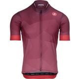 Castelli Flusso Limited Edition Full-Zip Jersey - Men's Bordeaux/Castelli Red, XL