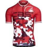 Castelli Attacco Limited Edition Jersey - Men's Rich Red/Deep Bordeaux/White, L