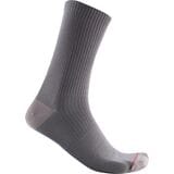 Castelli Bandito Wool 18 Sock Nickel Gray, S/M - Men's