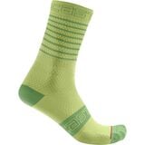 Castelli Superleggera 12 Sock - Women's Defender Green, S/M