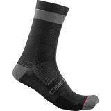 Castelli Alpha 18 Sock Black/Dark Gray, L/XL - Men's