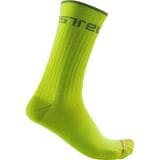 Castelli Distanza 20 Sock Electric Lime, L/XL - Men's