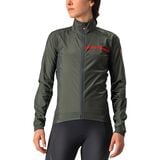 Castelli Squadra Stretch Jacket - Women's Military Green/Dark Gray, XS