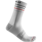 Castelli Endurance 15 Sock White/Black/Red, S/M - Men's