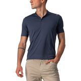 Castelli Tech 2 Polo Shirt - Men's Savile Blue, XL