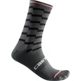 Castelli Unlimited 18 Sock Dark Gray/Black, S/M - Men's