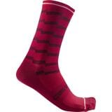 Castelli Unlimited 18 Sock Dark Red/Bordeaux, S/M - Men's