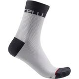 Castelli Velocissima 12 Sock - Women's White/Dark Gray, L/XL