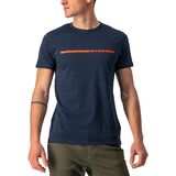 Castelli Ventaglio T-Shirt - Men's Savile Blue/Red, XXL