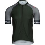 Castelli Entrata VI Limited Edition Jersey - Men's Deep Green/Gunmetal Gray/Black/White, XL