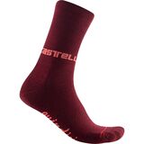 Castelli Quindici Soft Merino Sock - Women's Bordeaux, L/XL