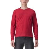 Castelli Trail Tech 2 Long-Sleeve T-Shirt - Men's Dark Red, L