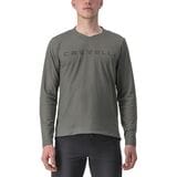 Castelli Trail Tech 2 Long-Sleeve T-Shirt - Men's Forest Gray, XL