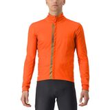Castelli Entrata Jacket - Men's Red Orange/Metal Brown/Nickel Gray, M