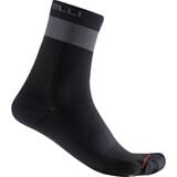 Castelli Prologo Lite 15 Sock - Men's Black/Dark Gray, L/XL