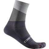 Castelli Orizzonte 15 Sock - Men's Silver Gray/Dark Gray, L/XL
