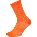 DeFeet Evo Mont Ventoux 6in Sock Hi-Vis Orange, L - Men's