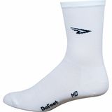 DeFeet Aireator 5in Sock D-Logo - White/Single Cuff, M - Men's
