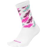 DeFeet Aireator 6in Little Dab Sock White, XL - Men's