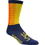 DeFeet Bummerland Ribbed Aireator 7in Timber Sock Navy, S - Men's