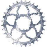 5DEV 7075 6% Oval Chainring Raw/Clear, 32t, 3mm Offset