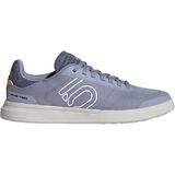 Five Ten Sleuth DLX Canvas Cycling Shoe - Women's Silver Violet/Ftwr White/Coral Fusion, 10.0