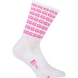 Giordana FR-C Pro G Tall Cuff Sock White/Fluo Pink, 45-48 - Men's
