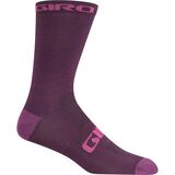 Giro New Road Merino Seasonal Wool Socks Dark Cherry/Raspberry, S - Men's