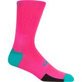 Giro HRC Team Sock Neon Pink/Screaming Teal, M - Men's