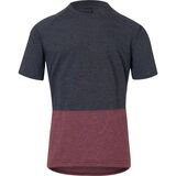Giro Arc Short-Sleeve Jersey - Men's Charcoal/Maroon, XL