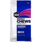 GU Energy Chews Double Serving Bag - 12 Pack Blueberry Pomegranate, One Size