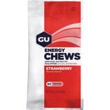 GU Energy Chews Double Serving Bag - 12 Pack Strawberry, One Size