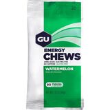 GU Energy Chews Double Serving Bag - 12 Pack Watermelon, One Size