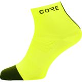 GOREWEAR Light Mid Sock Neon Yellow/Black, 6.0-7.5 - Men's